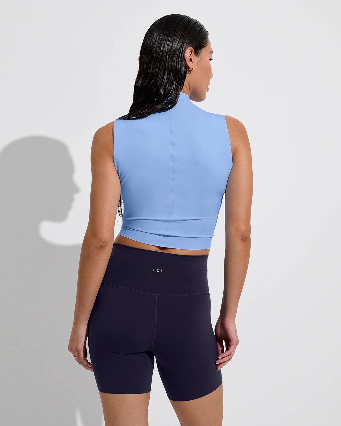 Rays Sleeveless Top - Blue Skies