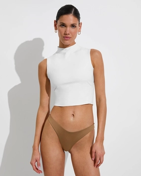 Rays Sleeveless Top - Coconut