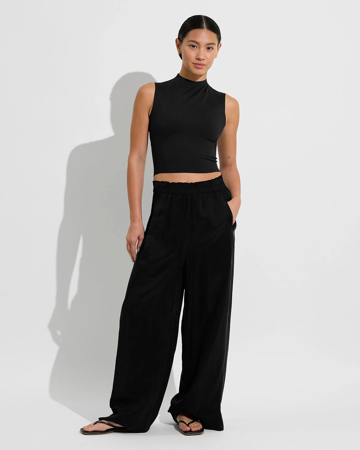 Rays Sleeveless Top - Jet