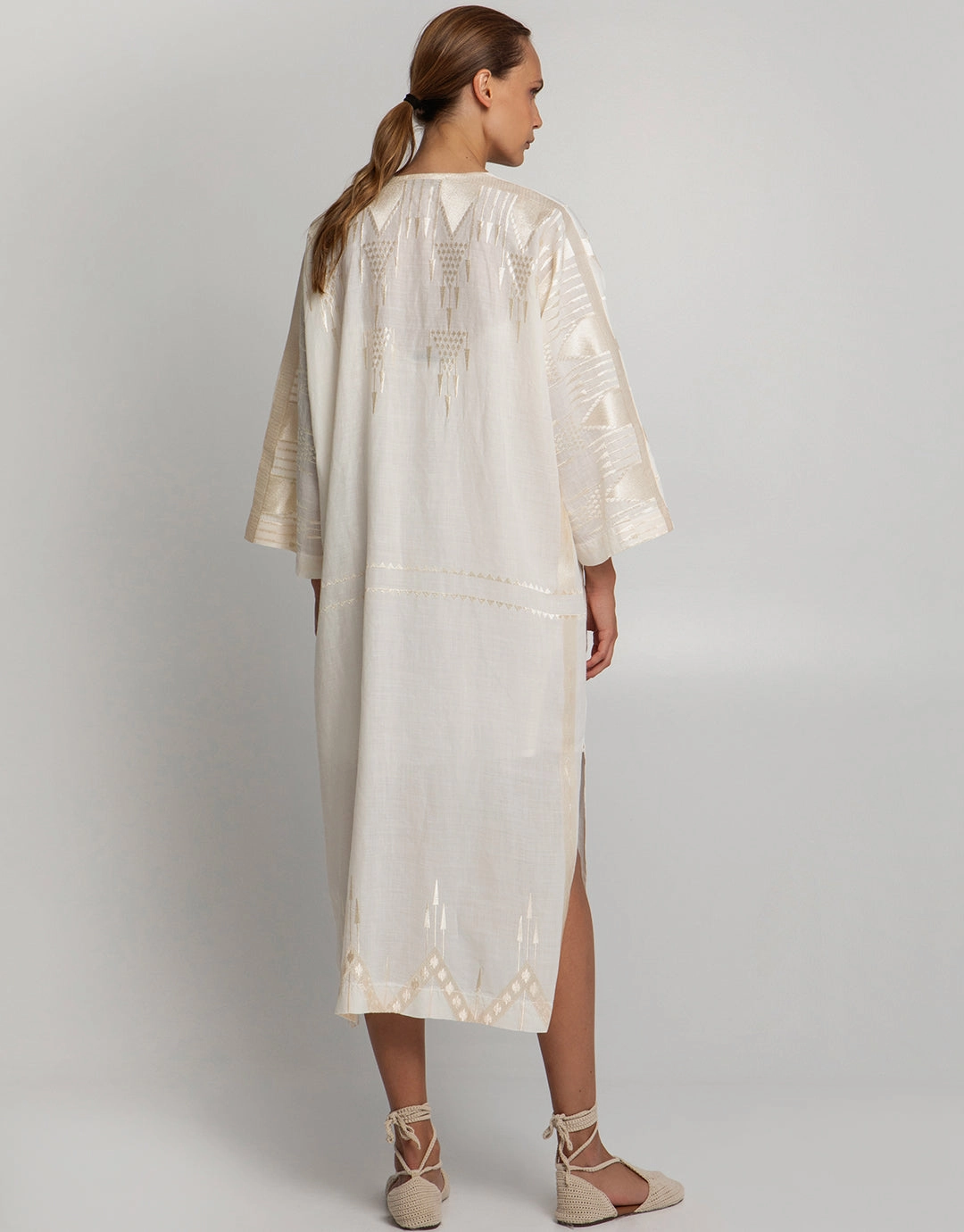 Roots Kimono - Natural and Champagne