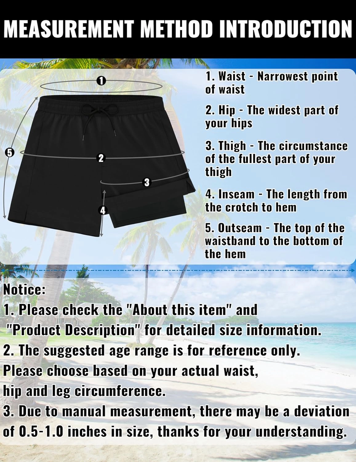 Sarfel Mens Swim Trunks 5 Inch Mens Bathing Suit with Compression Liner Men's Board Shorts Men's Swimwear Quick Dry Swimsuit