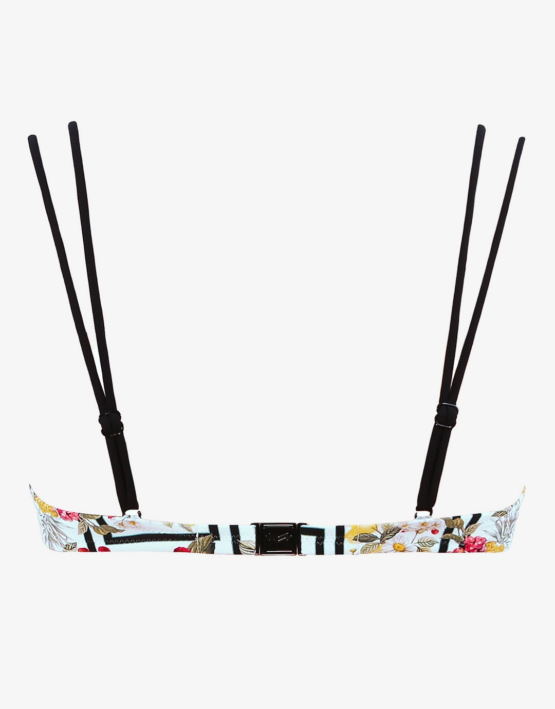 Scenery Underwired Bikini Top - Monochrome Garden