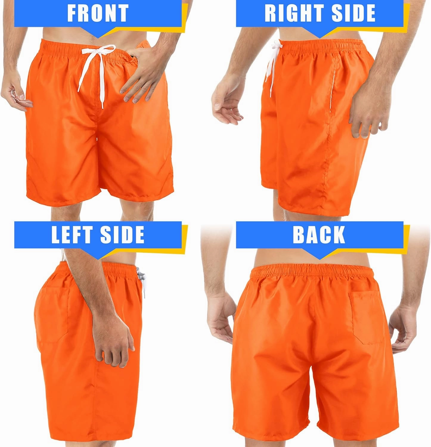 Scotamalone Mens Swim Trunks Swimming Shorts Swimwear Bathing Suits Quick Dry 7 Inch with Mesh Lining