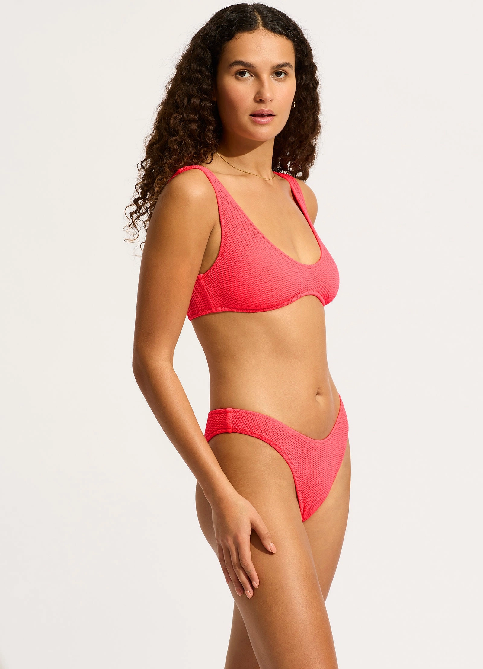Sea Dive Multi Fit Longline Bikini Top - Snapdragon