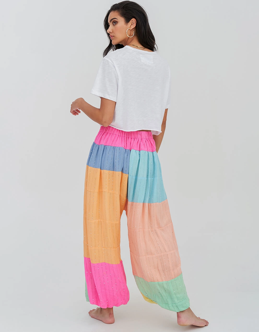 Sequin Aladin Pants - Pastels