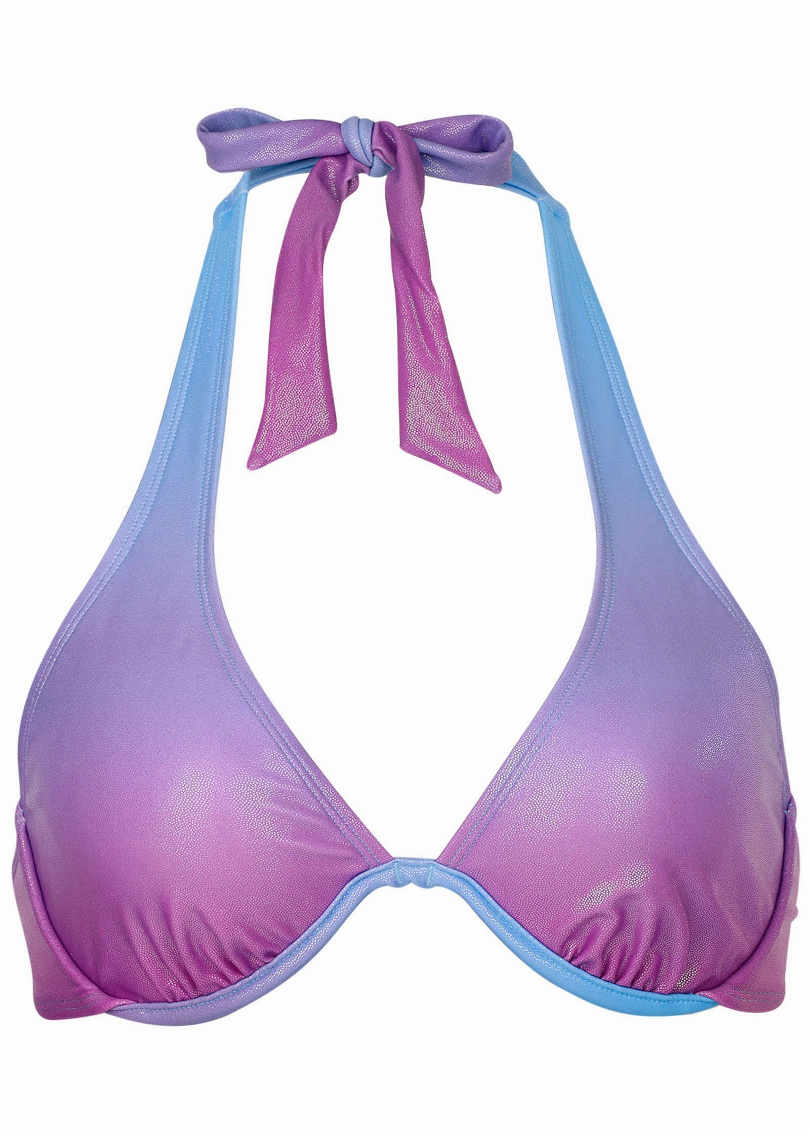 Shine Belize Underwire Halter Top - Shimmering Ocean Ombre