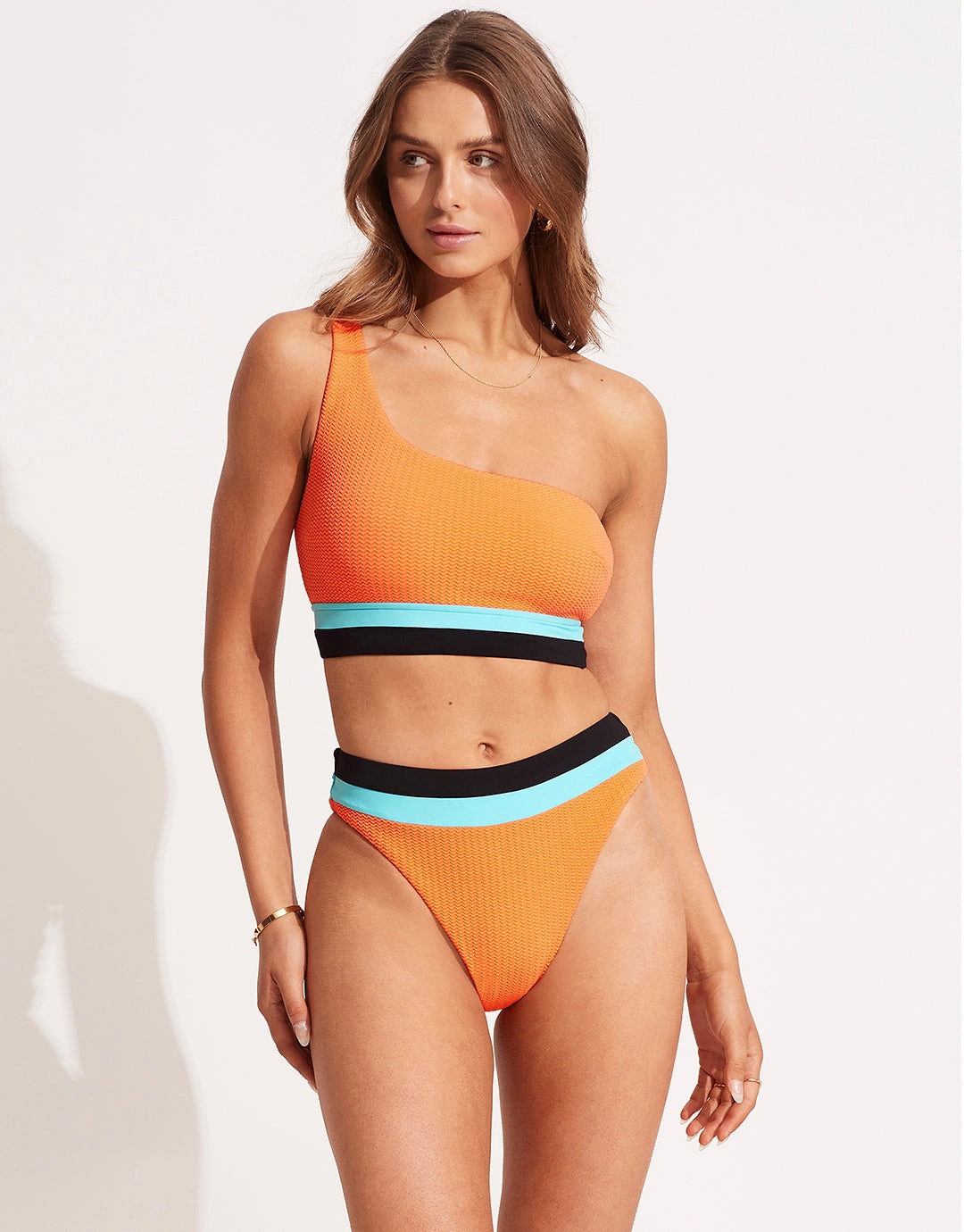 Slice of Splice High Rise Bikini Pant - Tango