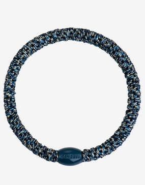 Slim Hair Tie - Navy Glitter