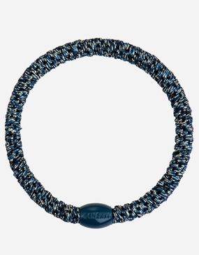 Slim Hair Tie - Navy Glitter