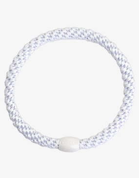 Slim Hair Tie - White