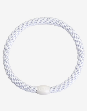 Slim Hair Tie - White