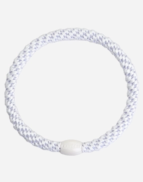 Slim Hair Tie - White