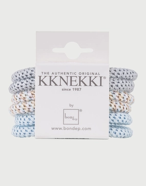 Slim Hair Tie Bundle - Pale Pastel Blues