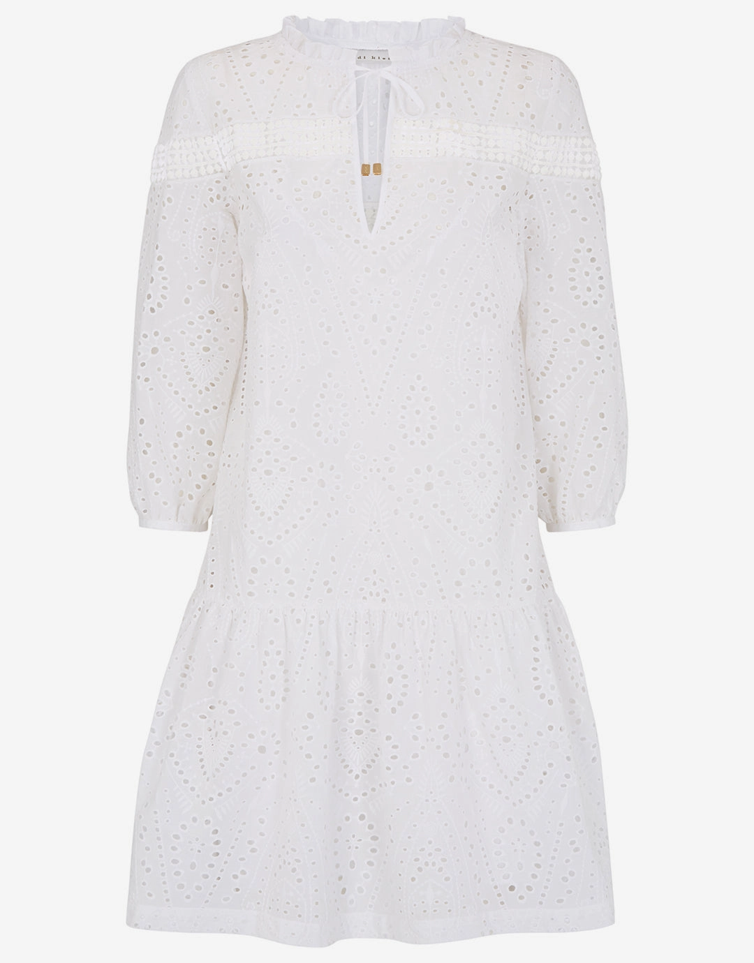Solta Broderie Anglaise Dress - White
