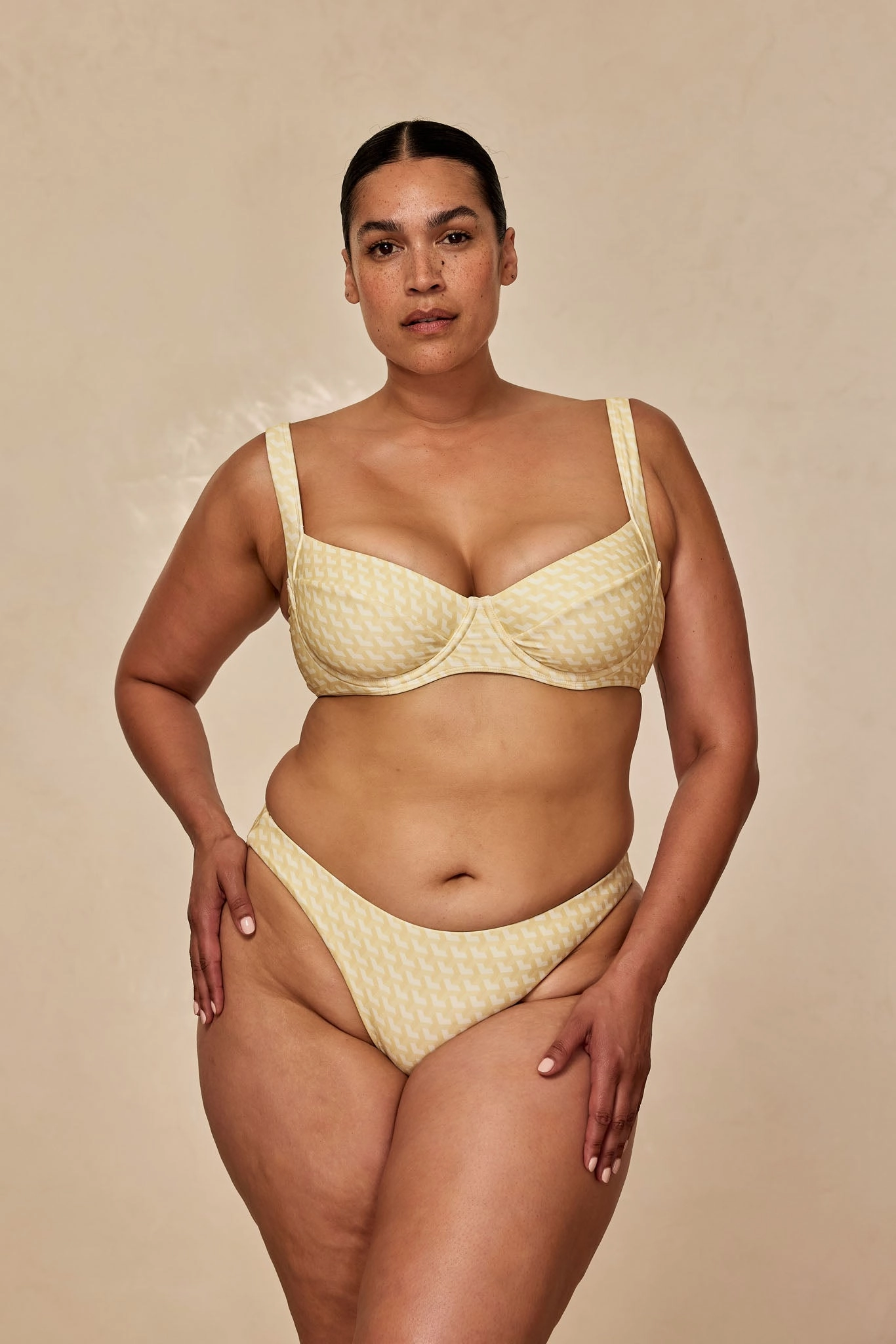 Sorrento Top - Ivory Geo