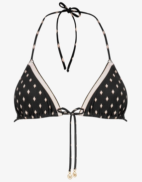 Soul Spots Triangle Bikini Top - Black