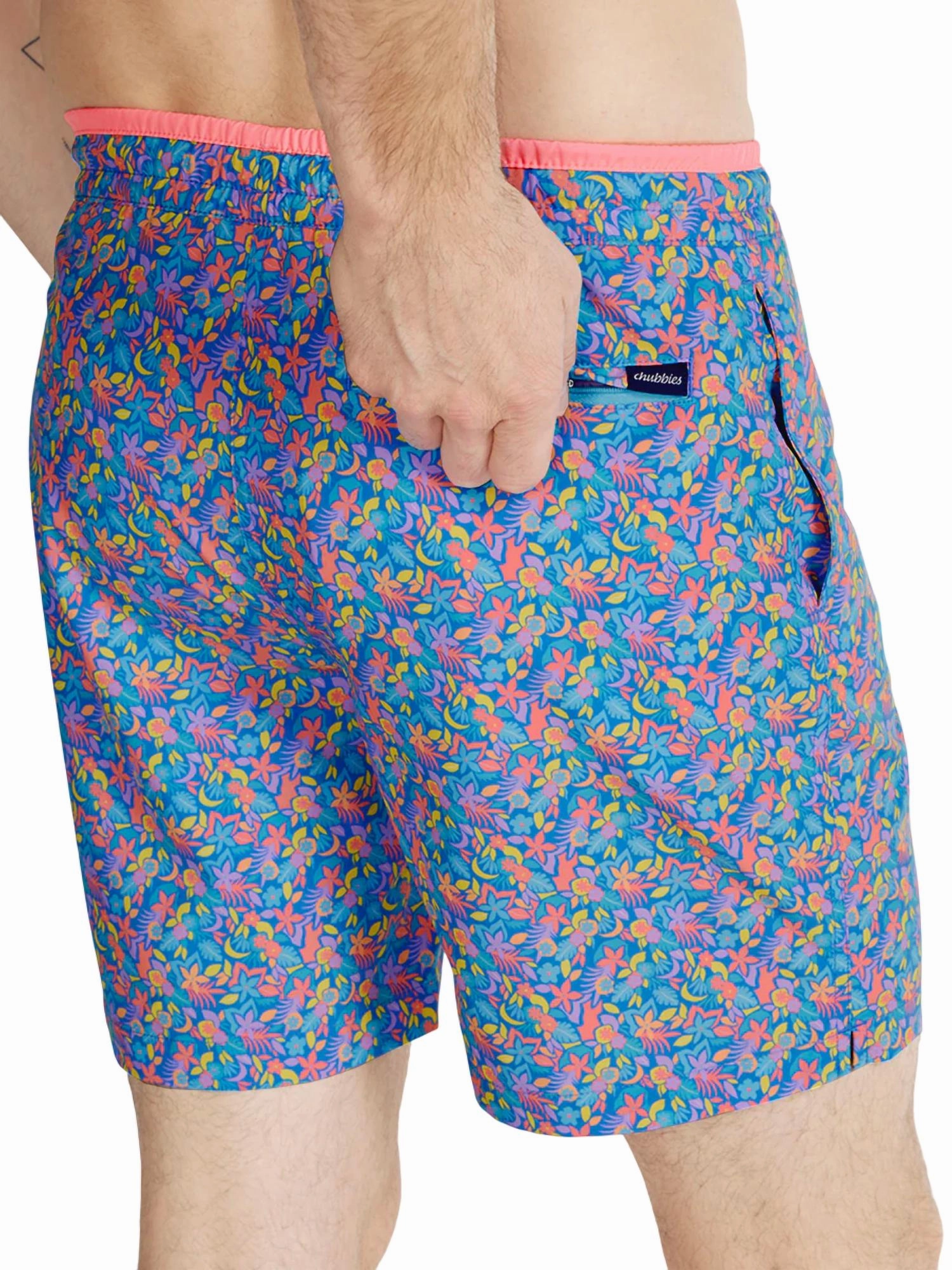 Spades Swim Trunk In Blue Floral
