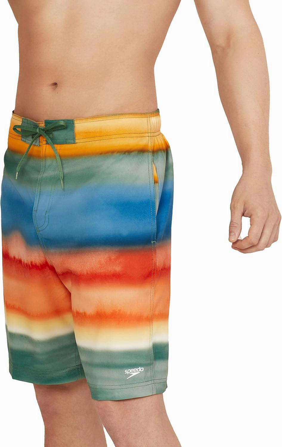 Speedo Men's Swim Trunk Knee Length Boardshort Bondi Printed