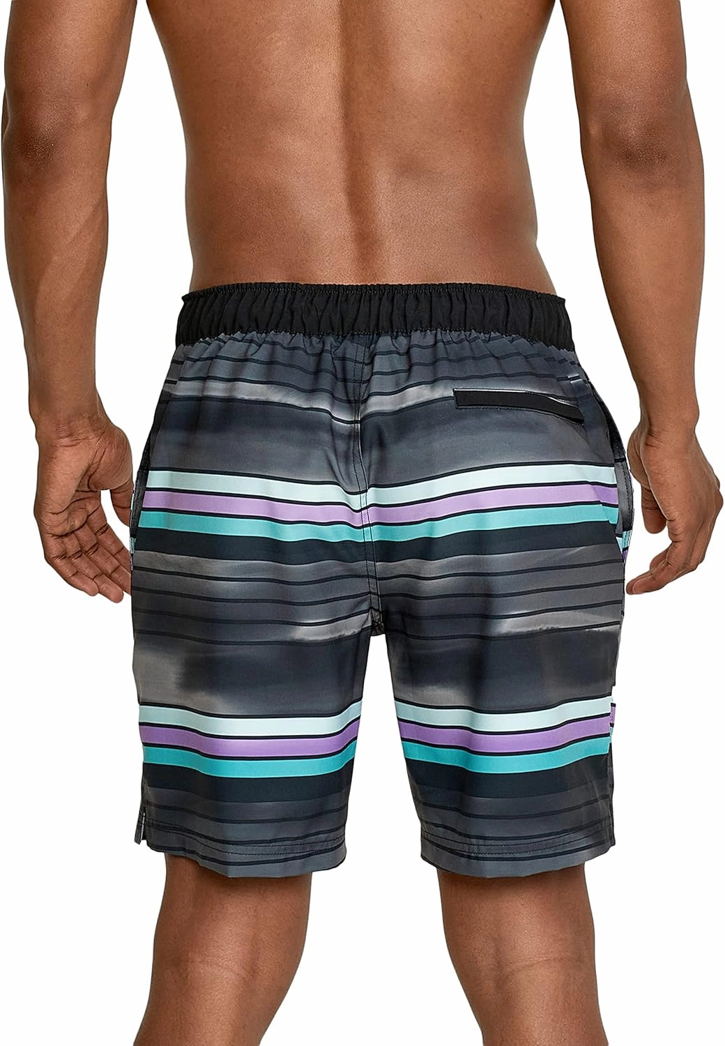 Speedo Men's Swim Trunk Knee Length Boardshort Bondi Striped
