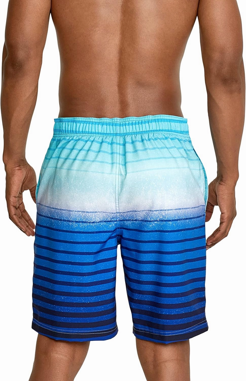 Speedo Men's Swim Trunk Knee Length Boardshort Bondi Striped