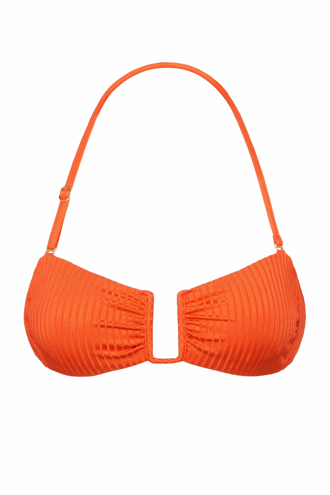 St. Martinique Bandeau - Papaya Wide Rib