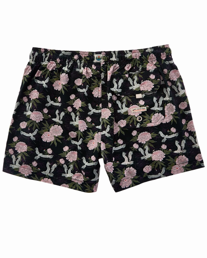 Sunset and Vine Microfiber Woven Printed Swim Trunk