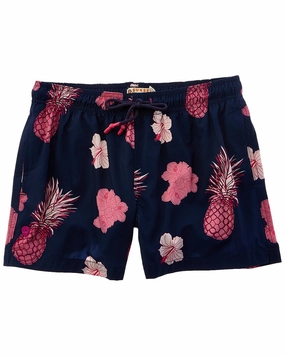 Sunset and Vine Microfiber Woven Printed Swim Trunk