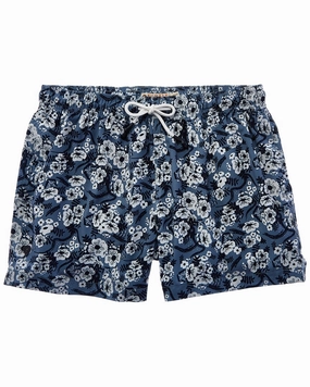 Sunset and Vine Microfiber Woven Printed Swim Trunk