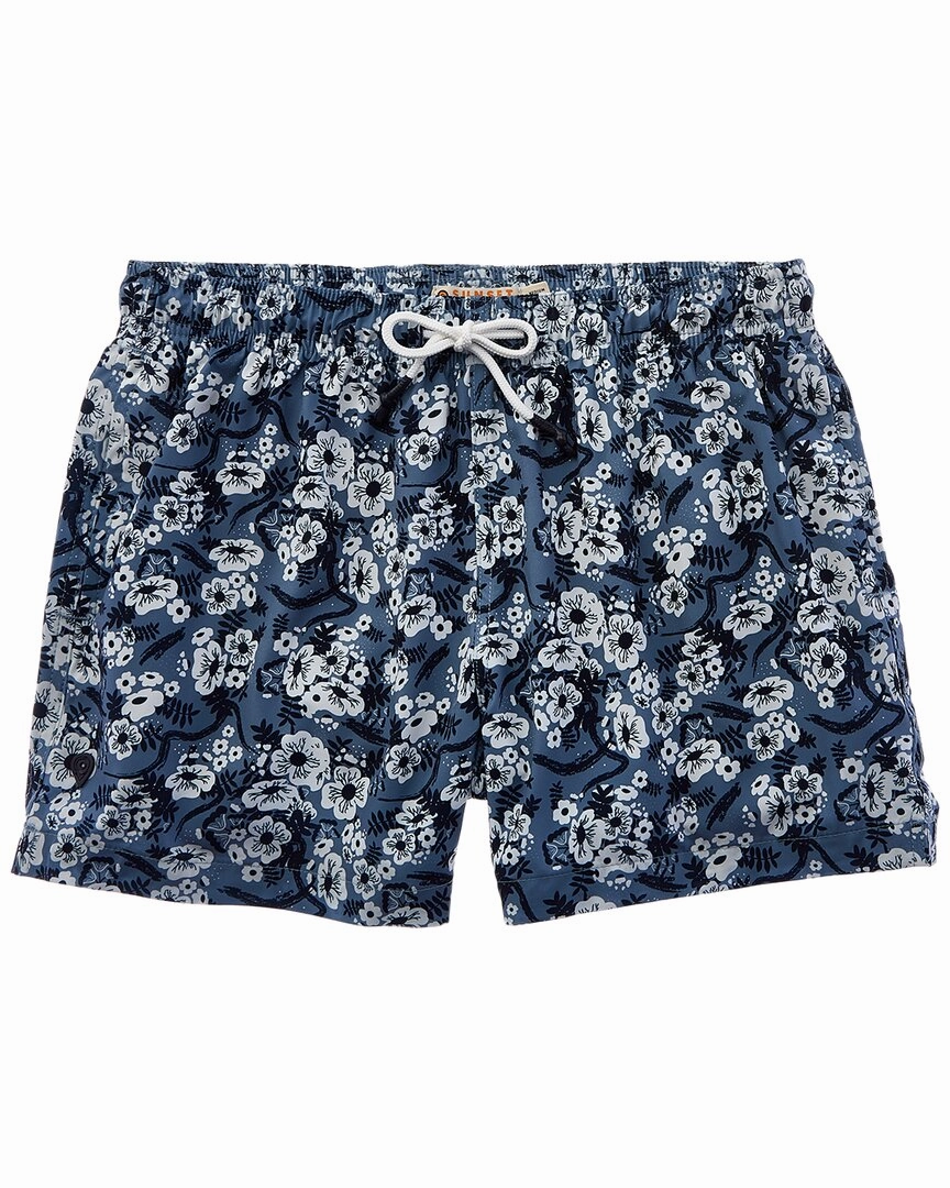 Sunset and Vine Microfiber Woven Printed Swim Trunk