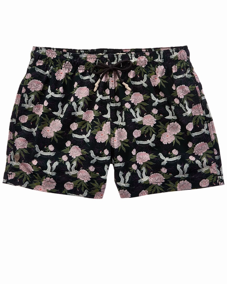 Sunset and Vine Microfiber Woven Printed Swim Trunk