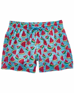 Sunset and Vine Microfiber Woven Printed Swim Trunk