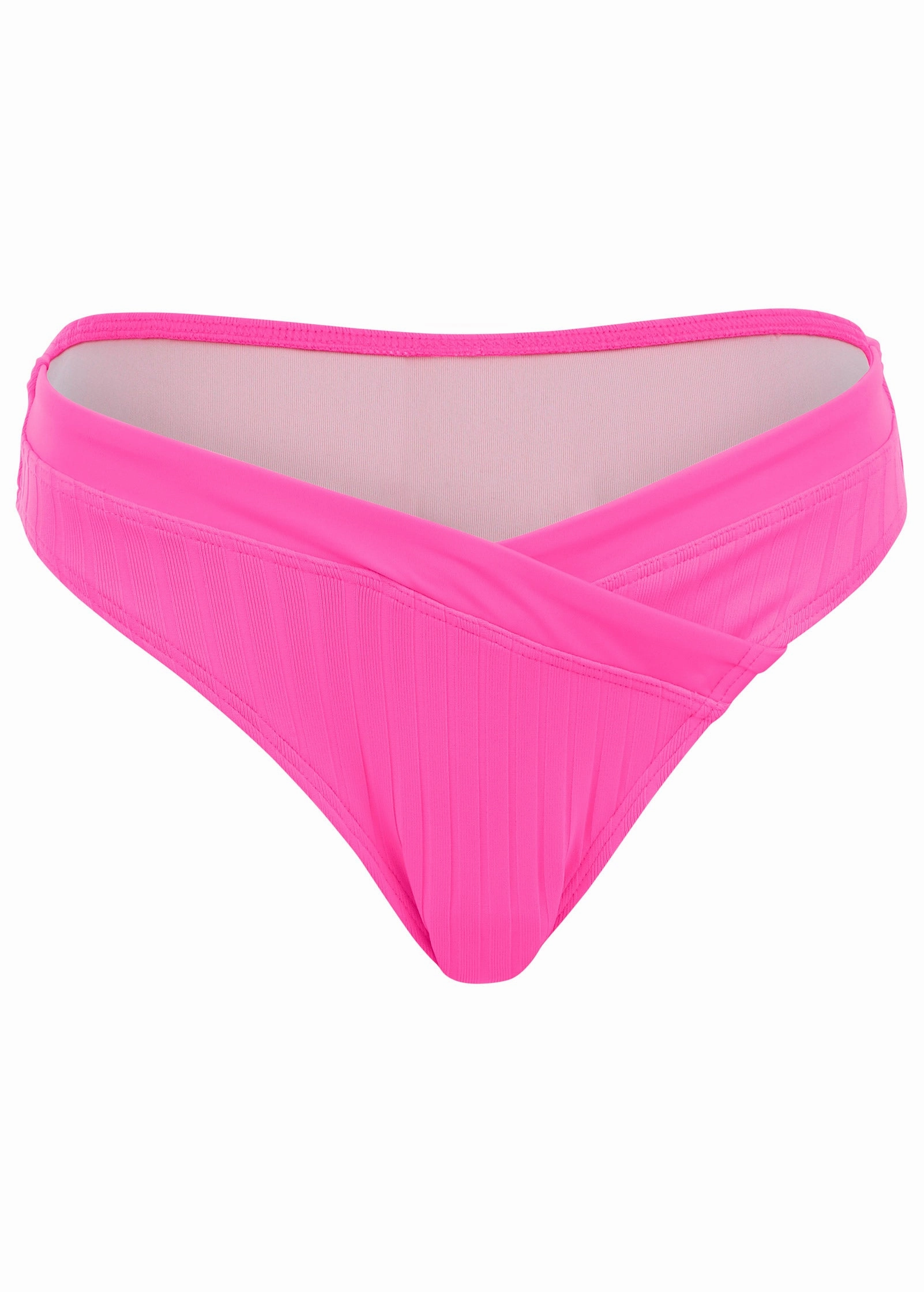 Superrib Havana Midi Bottom - Hot Pink