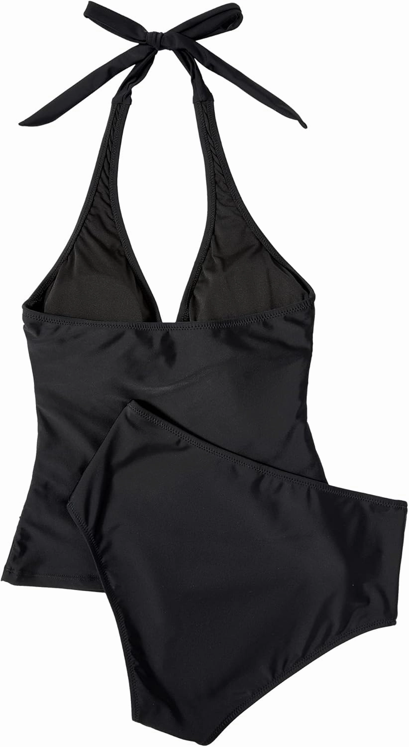 SUUKSESS Women Sexy Halter Tankini Bathing Suit Slimming Tummy Control Swimsuit