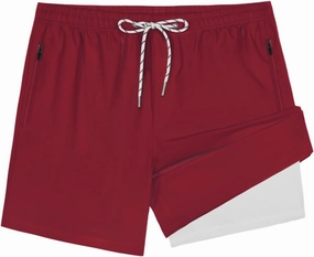 Swim Trunks Mens 5 Inch Inseam Compression Liner Short Men Bathing Suit Lined Swimming Shorts Men's Swim Suits