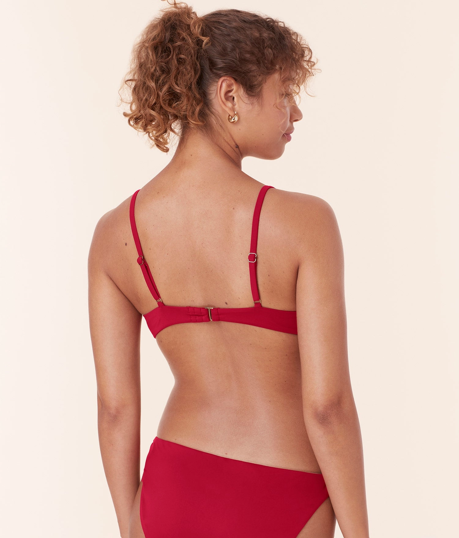 The Bonita Bikini Top - Eco Nylon - Garnet