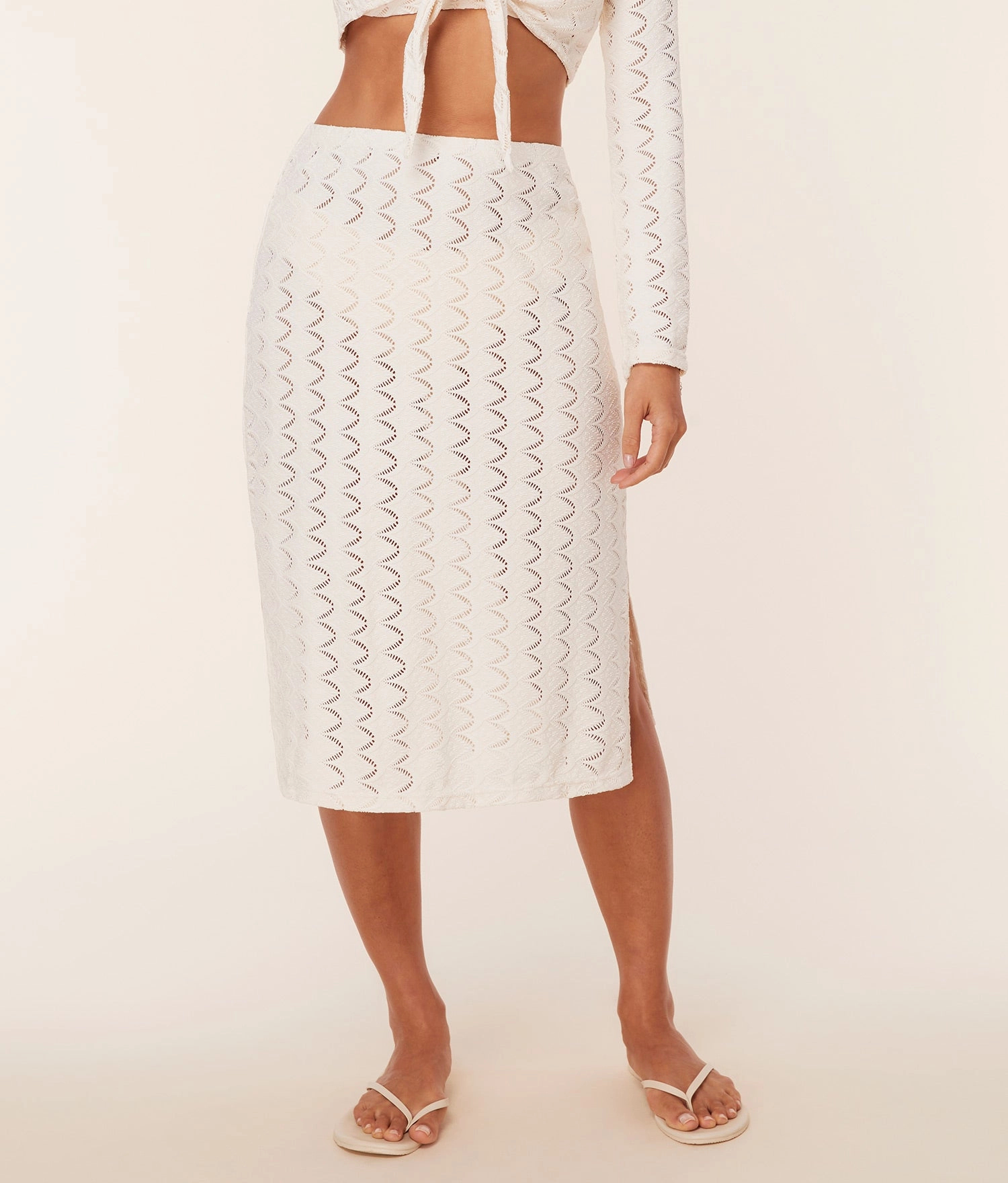 The Crete Skirt - Scallop Crochet - Gardenia