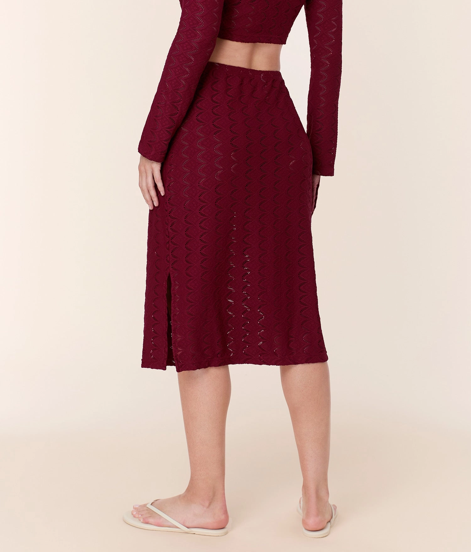 The Crete Skirt - Scallop Crochet - Syrah