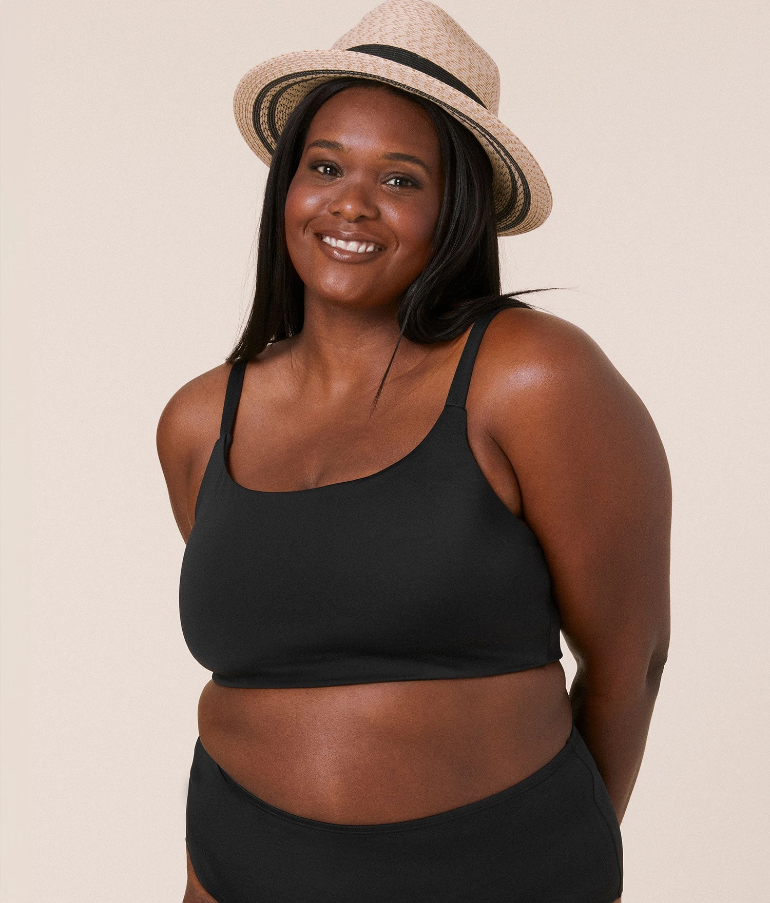 The Maui Bikini Top - Eco Nylon - Black