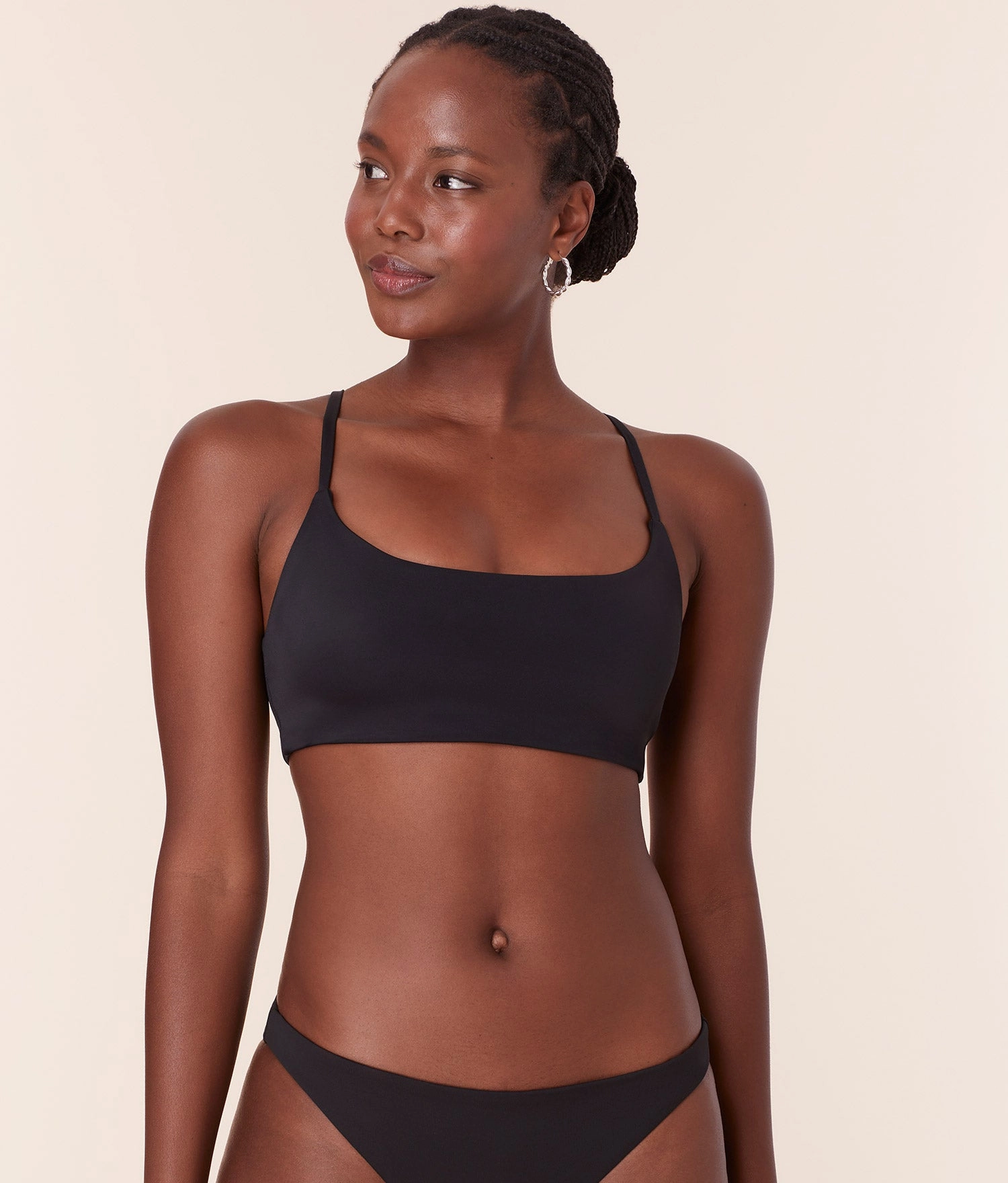 The Maui Bikini Top - Eco Nylon - Black