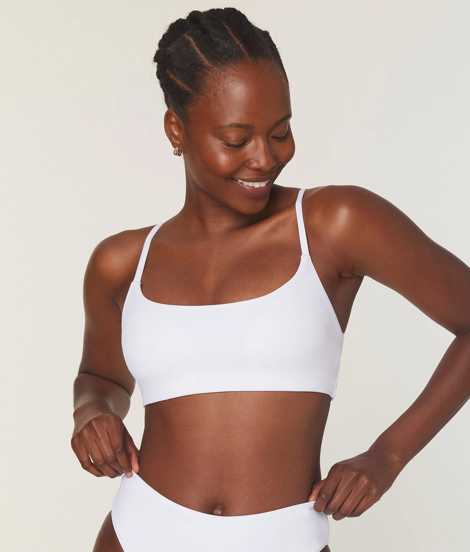 The Maui Bikini Top - Eco Nylon - White