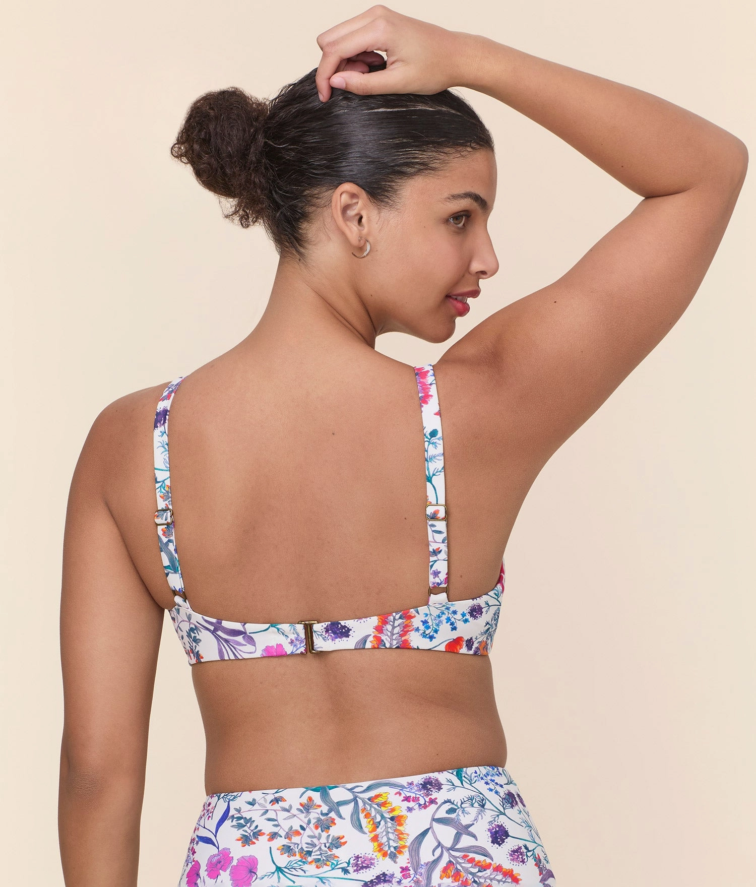 The Mila Bikini Top - Eco Nylon - Botanical Floral