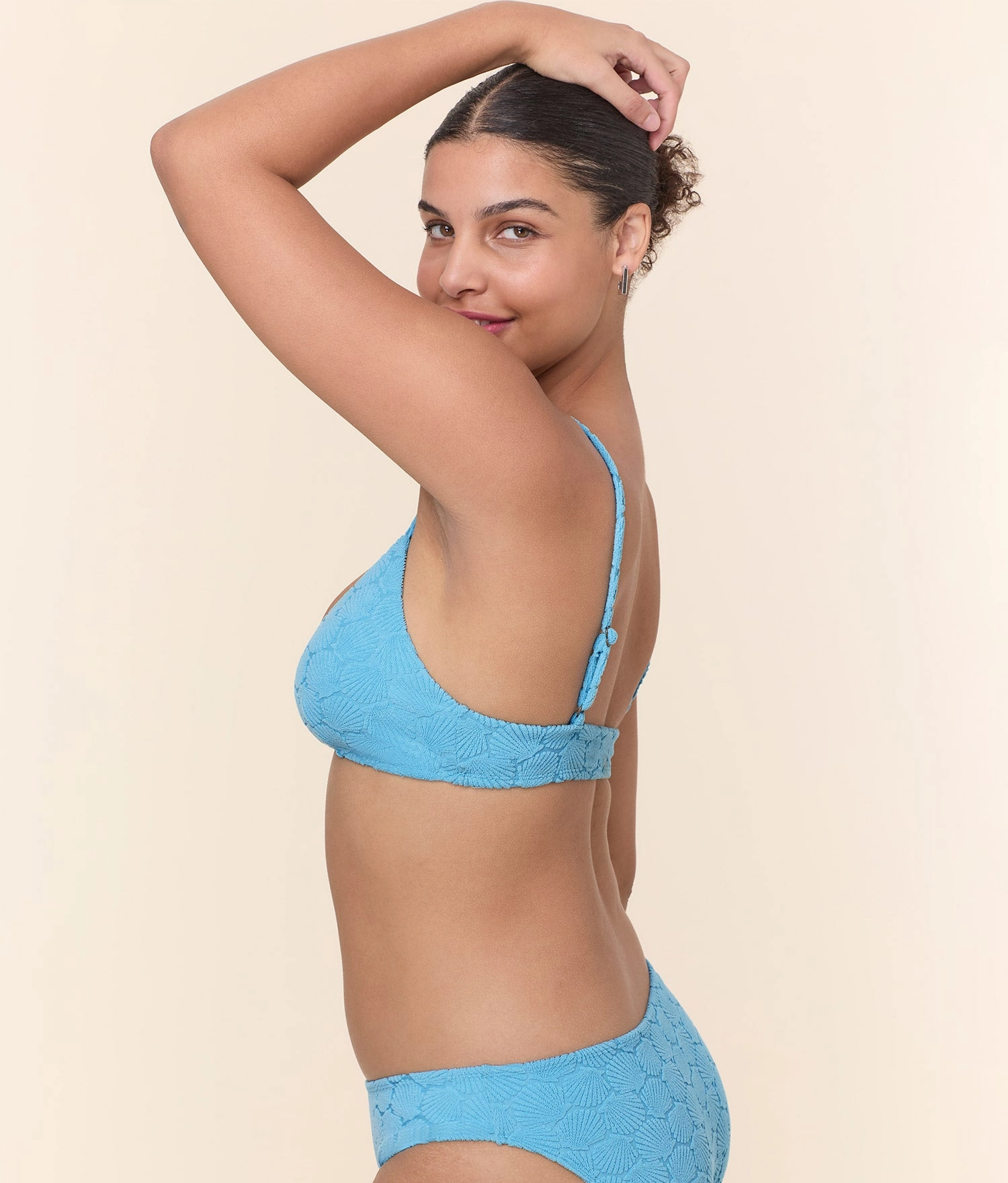 The Molokai Bikini Top - Terry Shells - Crystal
