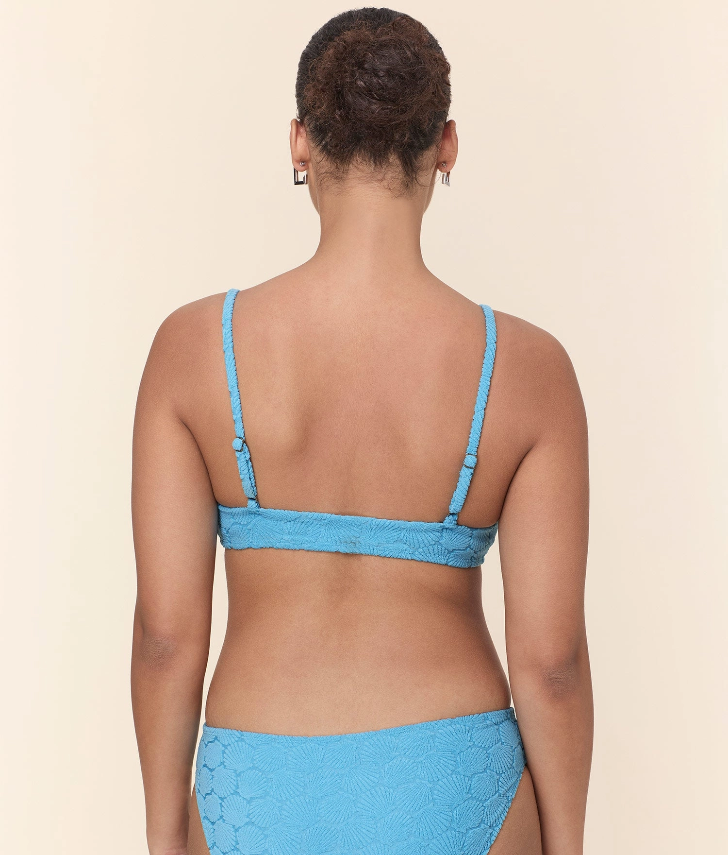 The Molokai Bikini Top - Terry Shells - Crystal