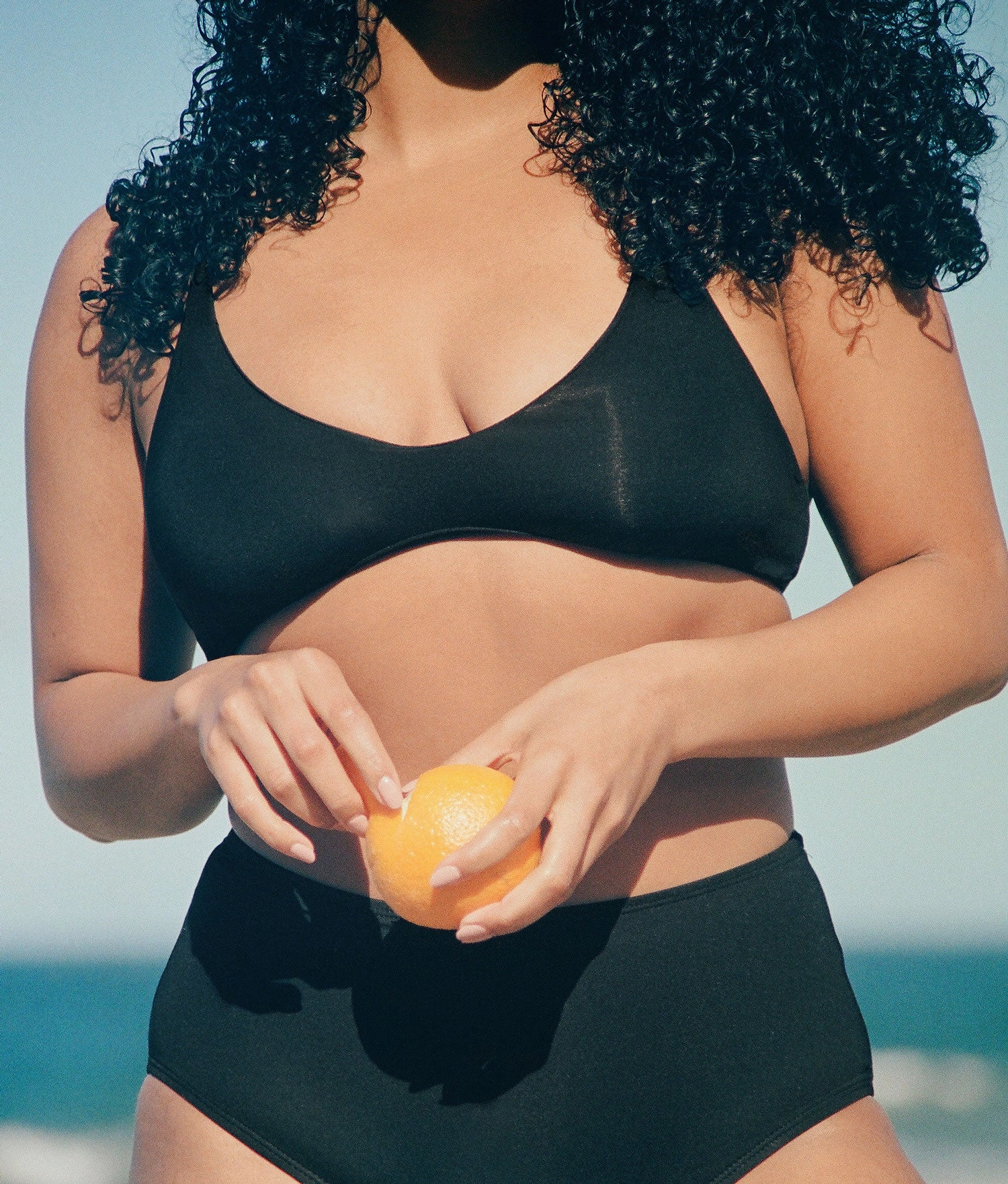 The Valencia Bikini Top - Flat - Black