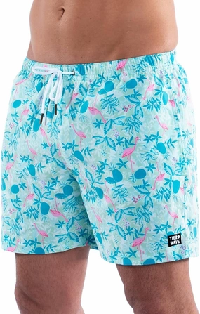 Third Wave Premium Swim Trunks - Men's 5 Inch Inseam Quick Dry Swim Shorts for Beach and Swimming