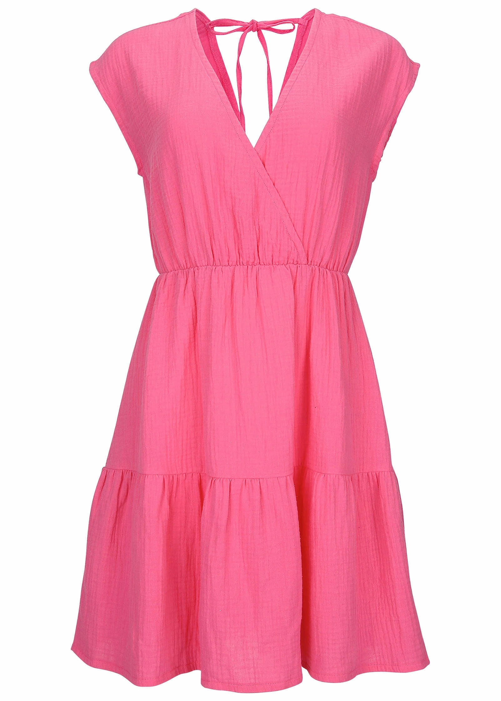 Tiered Cover-Up Dress - Raspberry