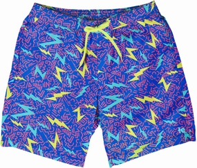 Tipsy Elves Men's Swim Trunks 7 Inch Inseam Classic Fit with Mesh Liner - Quick-Dry Funny Swimwear Bathing Suit