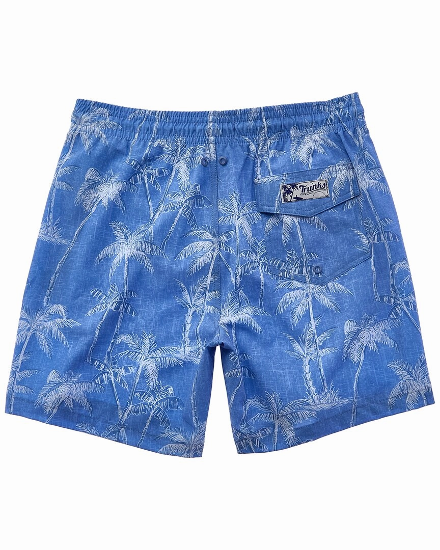 Trunks Surf & Swim Co. Chambray Sketch Palms Sano Swim Short