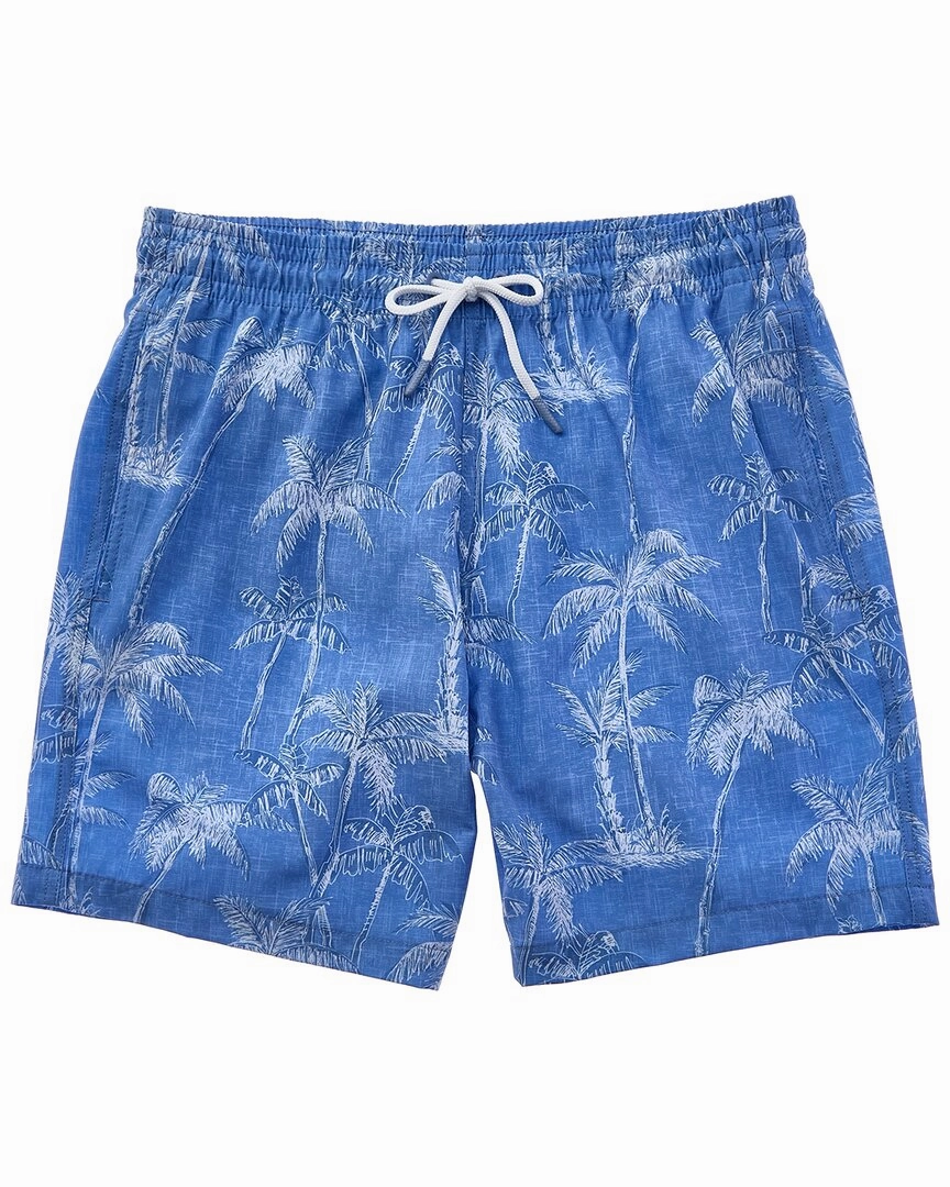 Trunks Surf & Swim Co. Chambray Sketch Palms Sano Swim Short