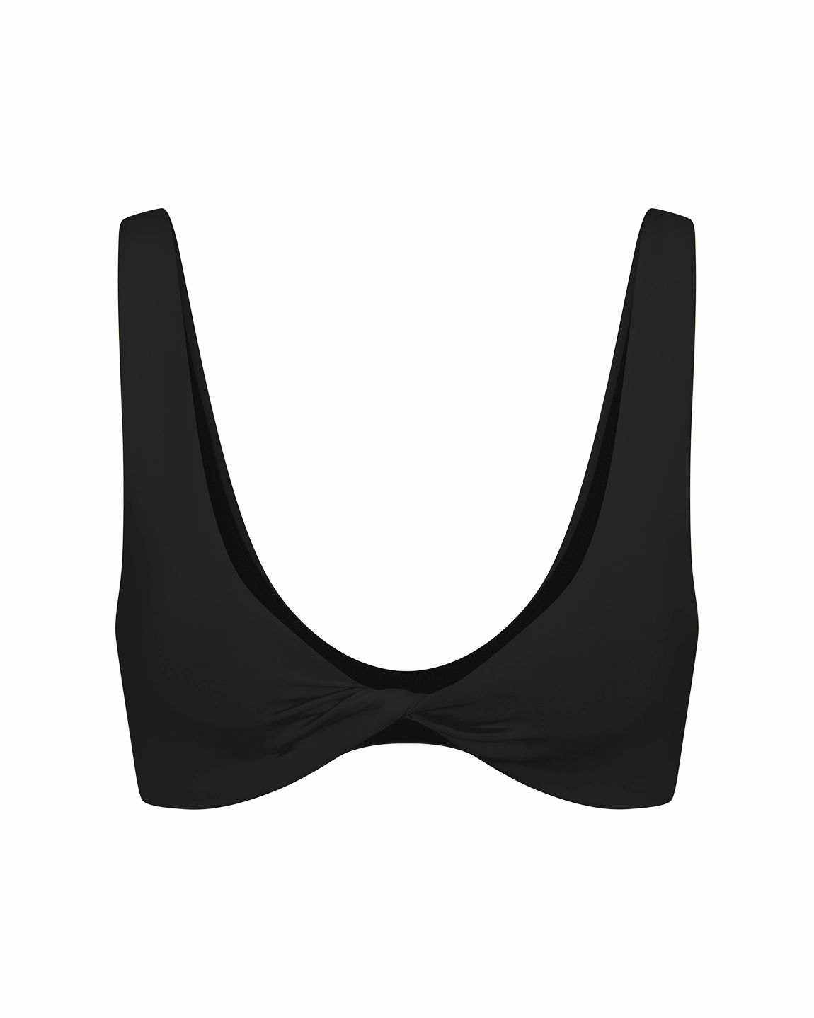 Twisted Plunge Top - Jet